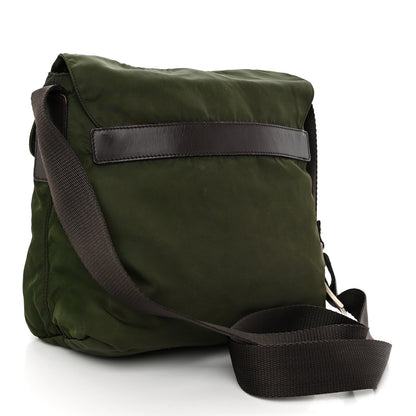 Prada Nylon Vela Small Hunting Bag Green 3 of 14