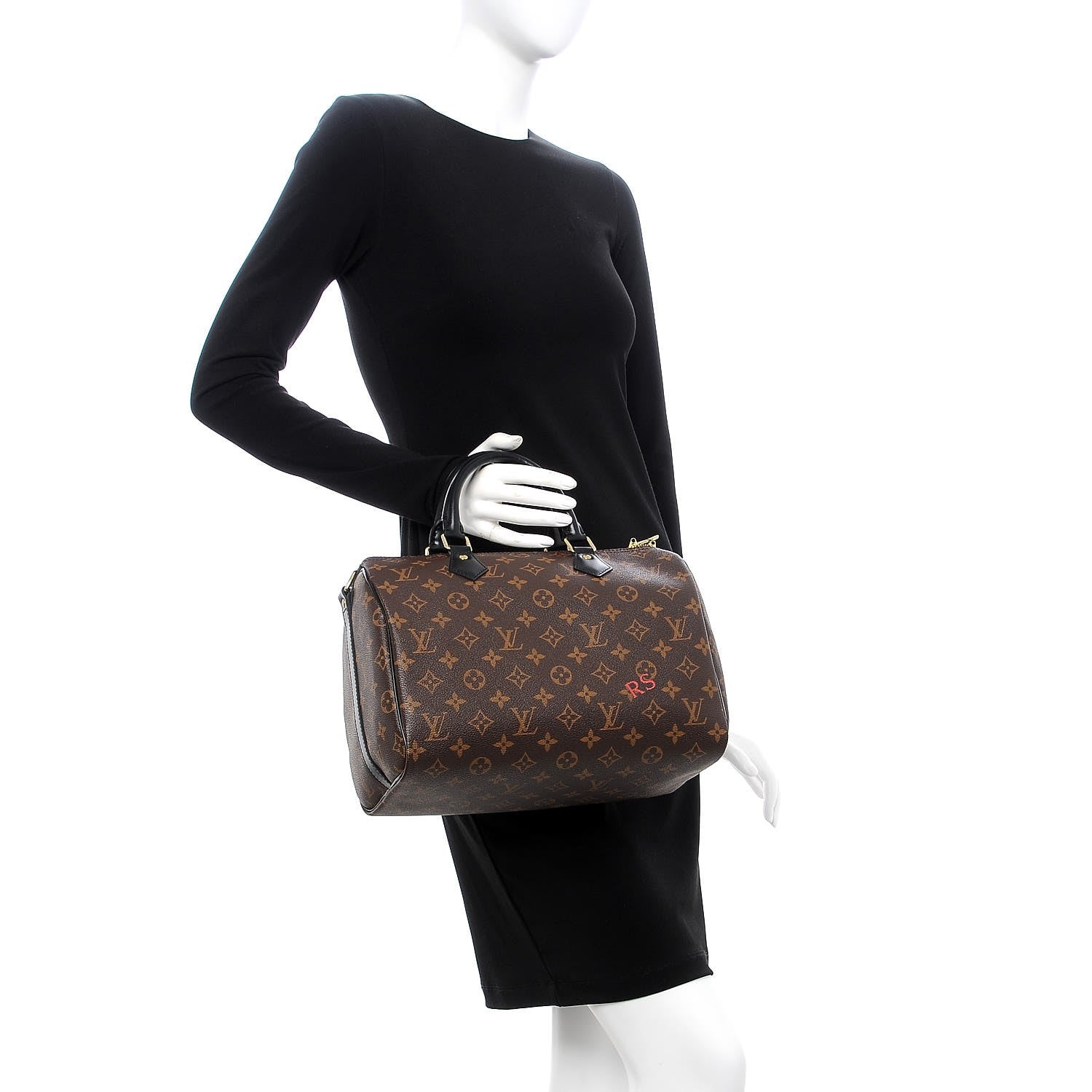 Louis Vuitton Monogram My World Tour Speedy Bandouliere 30 Black 3 of 12