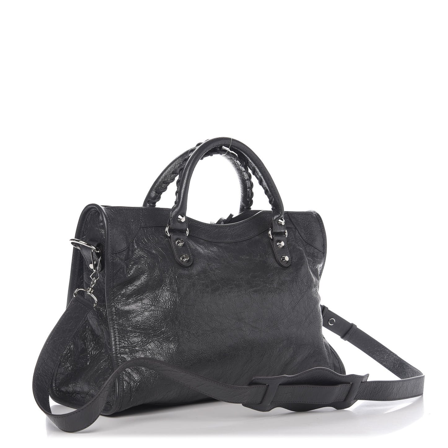 Agneau Classic Silver Hardware City Gris Fossile