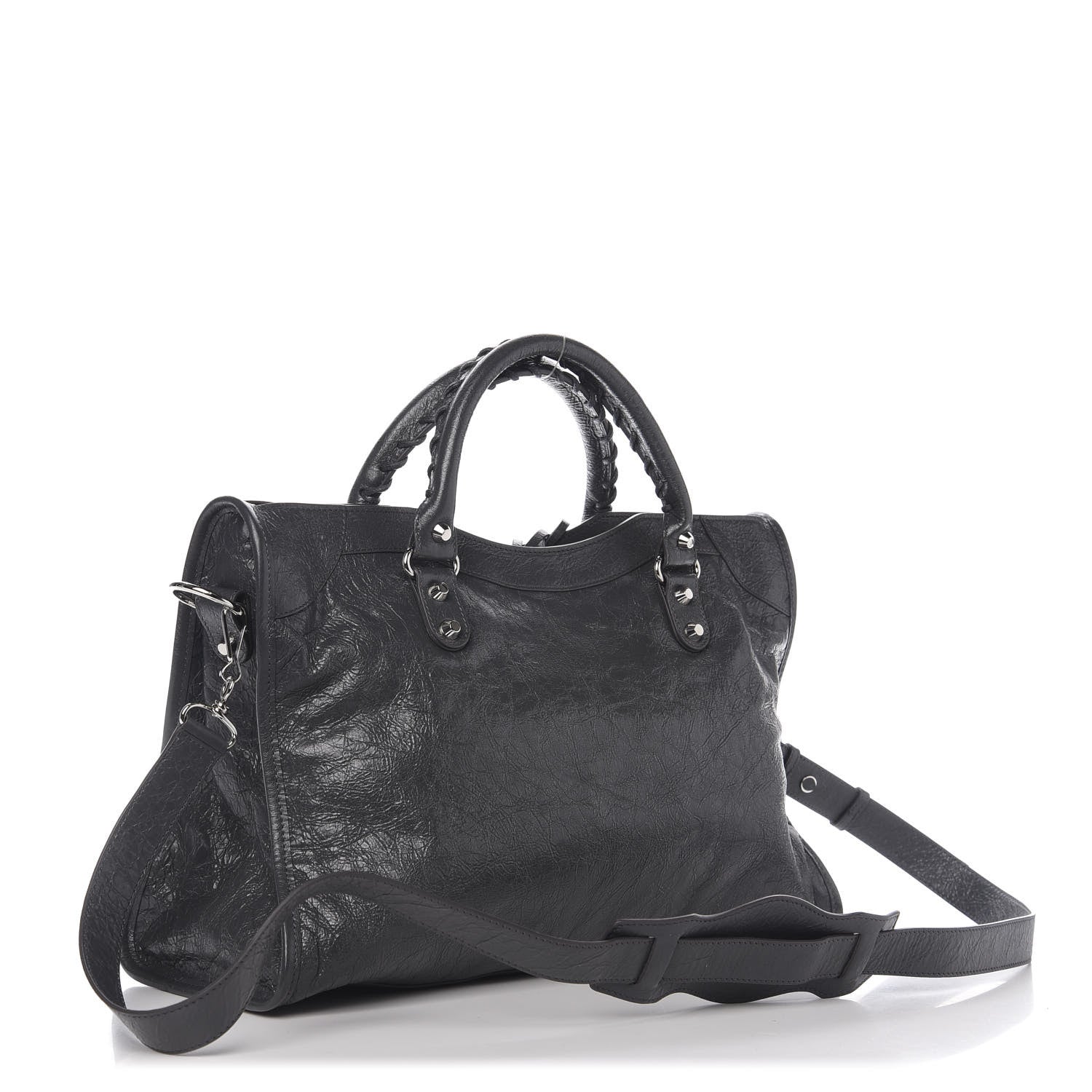 Balenciaga Agneau Classic Silver Hardware City Gris Fossile 2 of 9