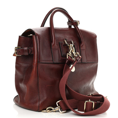 Mulberry Natural Leather Cara Delevigne Convertible Satchel Oxblood 3 of 9