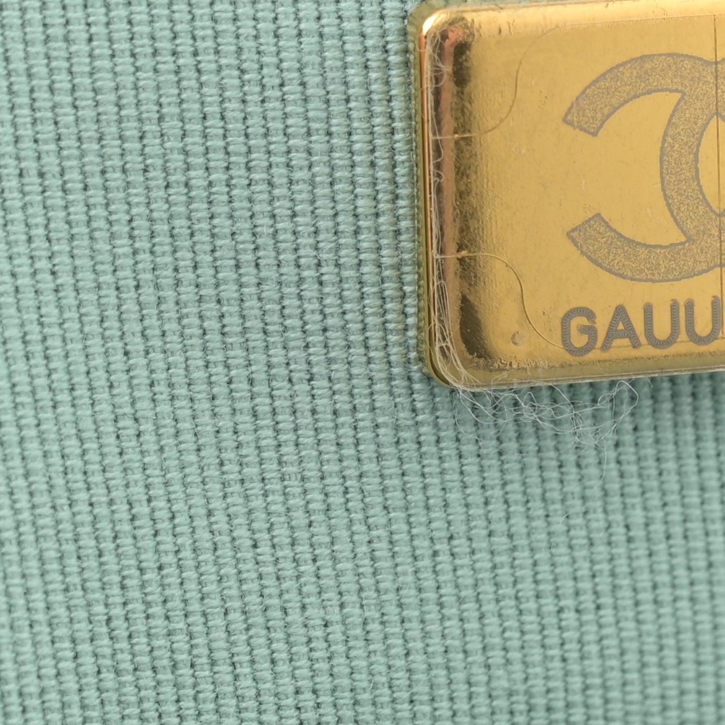Iridescent Lambskin Quilted Baywatch Top Handle Flap Light Blue