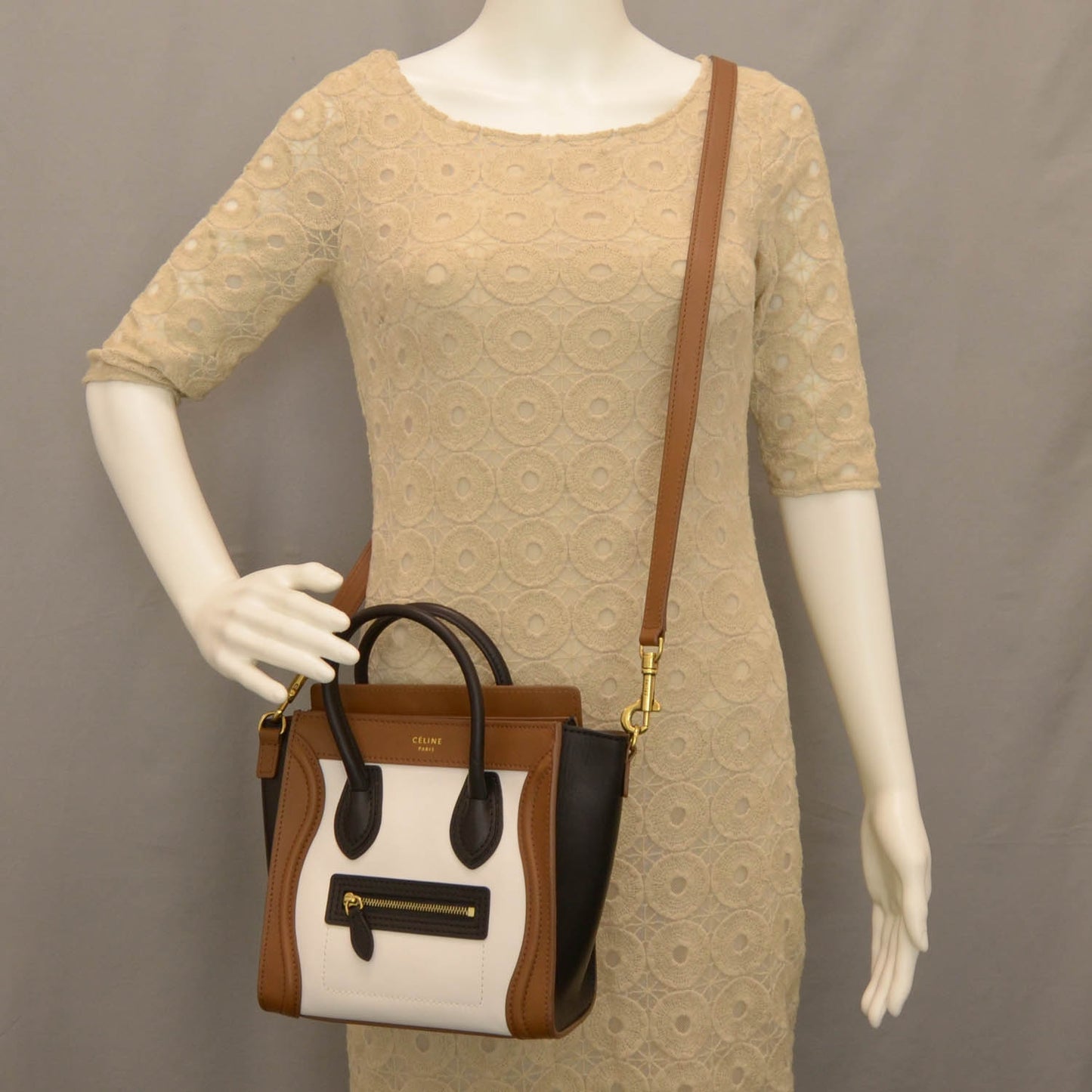 Smooth Calfskin Nano Tri-Color Luggage