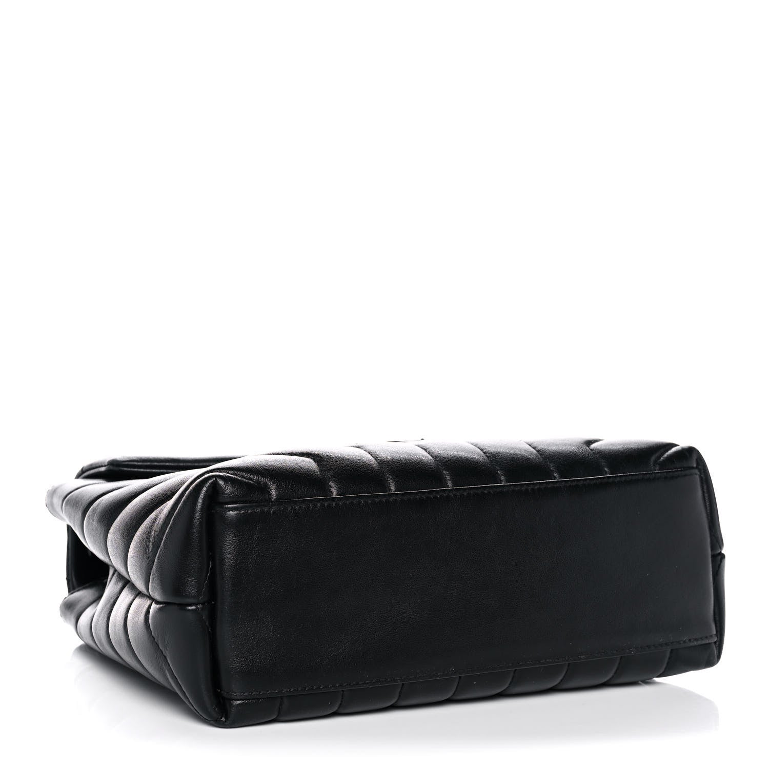 Saint Laurent Calfskin Y Quilted Monogram Small Loulou Chain Satchel Black 4 of 16