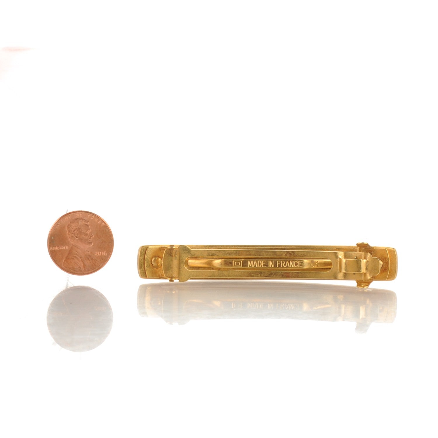Chanel Hair Clip Barrette Gold 2 of 4