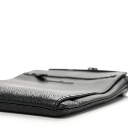 Salvatore Ferragamo Grained Calfskin Messenger Black 9 of 9