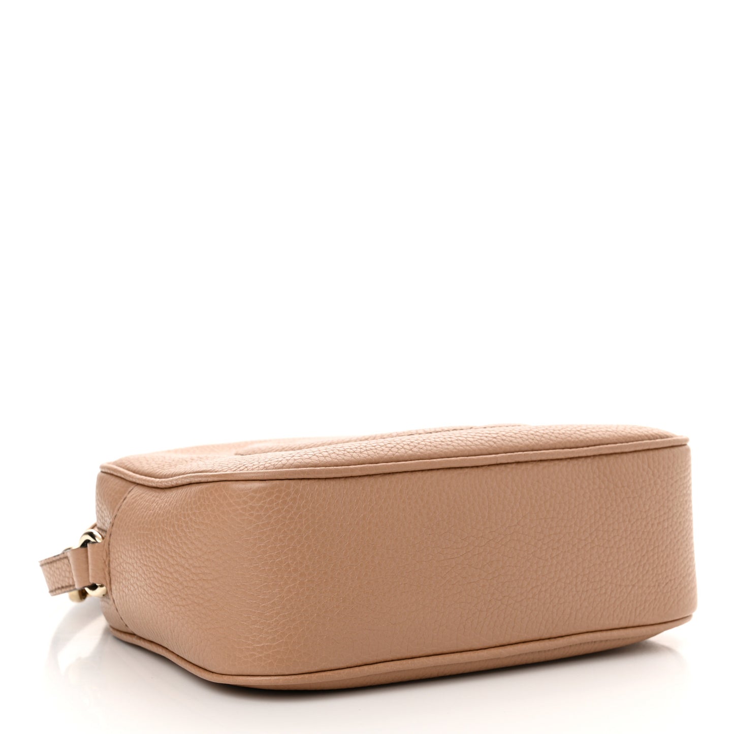 Pebbled Calfskin Small Soho Disco Bag Rose Beige