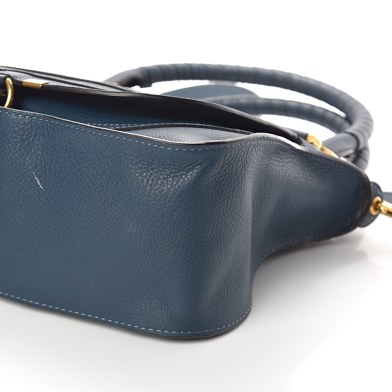 Chloe Calfskin Medium Marcie Satchel Blue 10 of 10