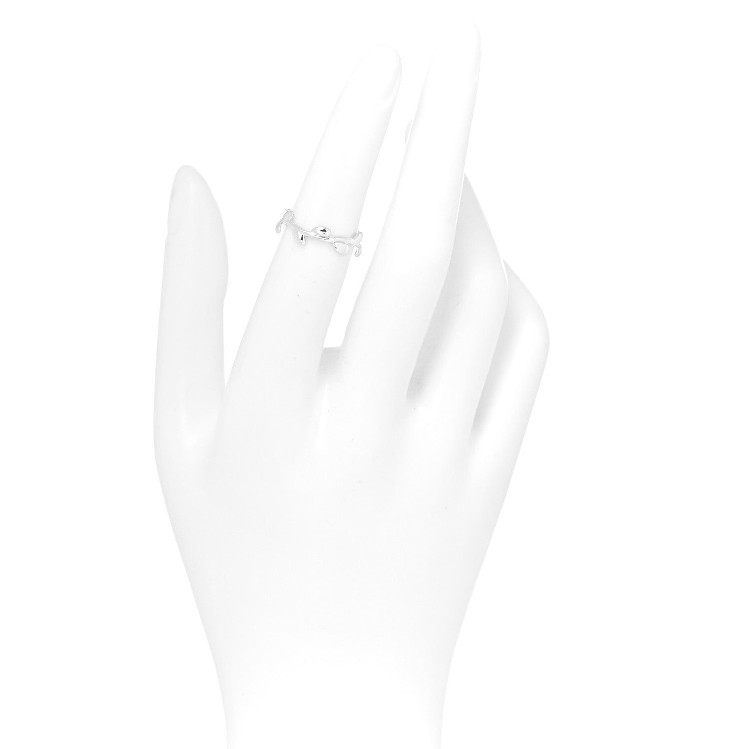 Tiffany Sterling Silver Paloma Picasso Narrow Olive Leaf Band Ring 49 5 2 of 4