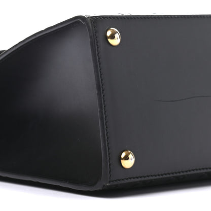 Gucci Guccissima Signature Small Padlock Top Handle Bag Black 8 of 9