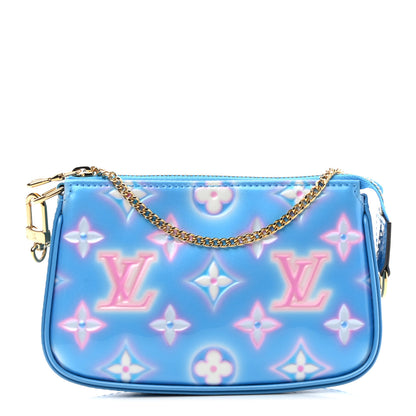 Louis Vuitton Vernis Valentine Mini Pochette Accessories Baby Blue Neon 1 of 8