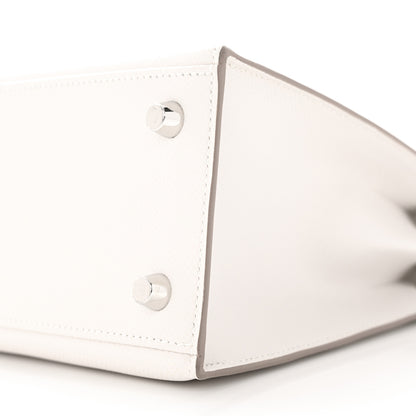Hermes Epsom Tri-Color Kelly Sellier 25 Gris Pale Vert Fizz Graphite 9 of 11