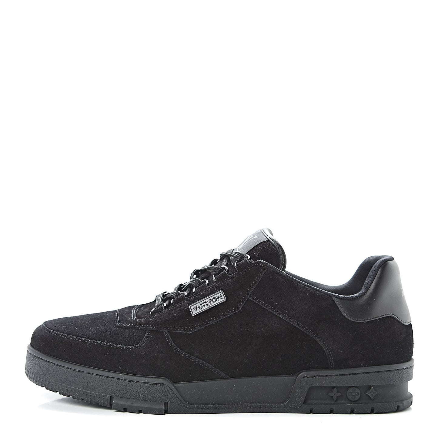 Suede Uniform Sneakers 10 Black