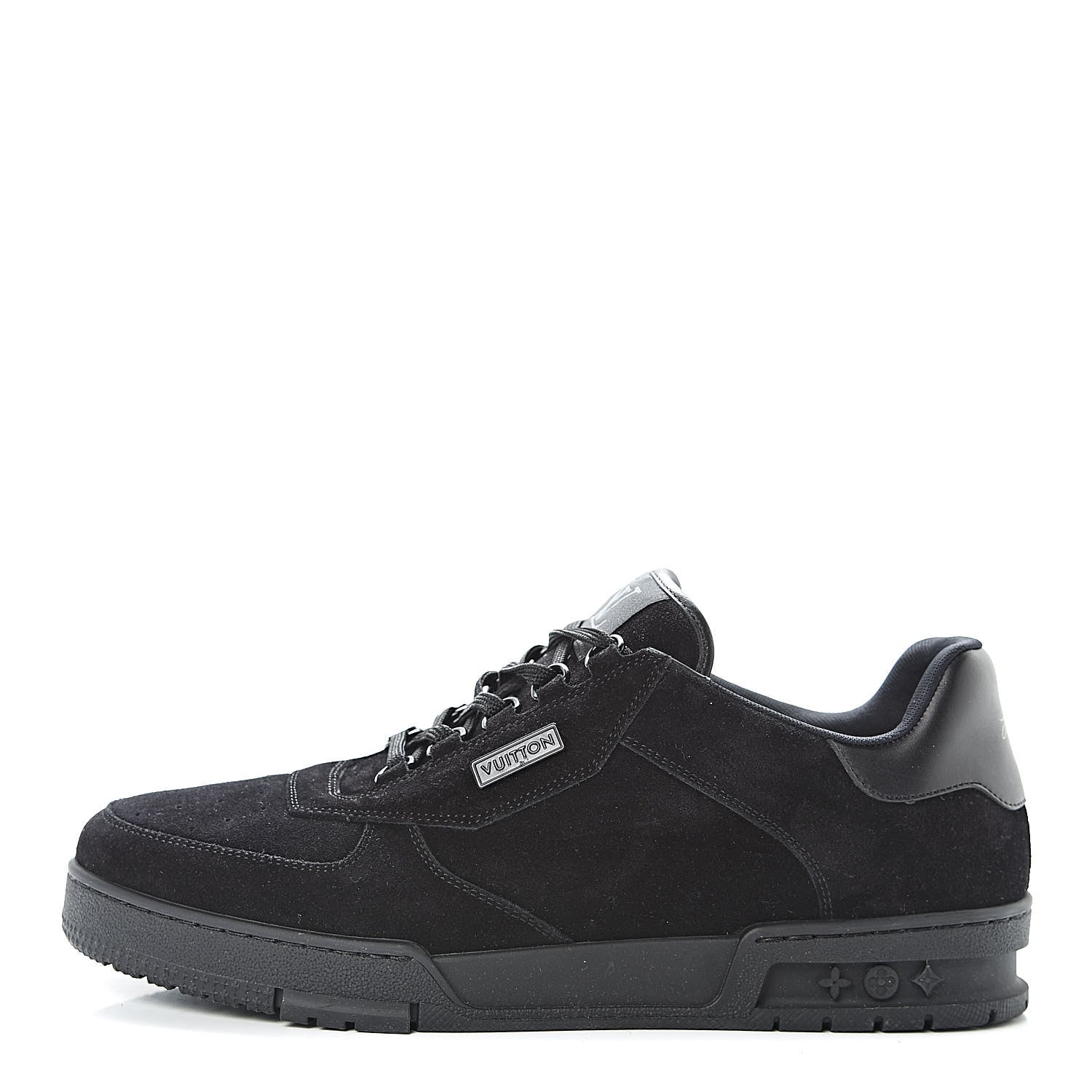 Louis Vuitton Suede Uniform Sneakers 10 Black 1 of 8