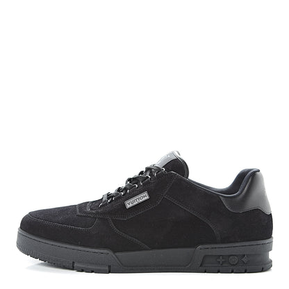 Louis Vuitton Suede Uniform Sneakers 10 Black 1 of 8