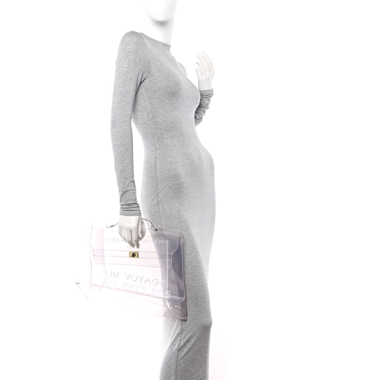 Hermes Vinyl Souvenir De L'Exposition Kelly Transparent 2 of 12