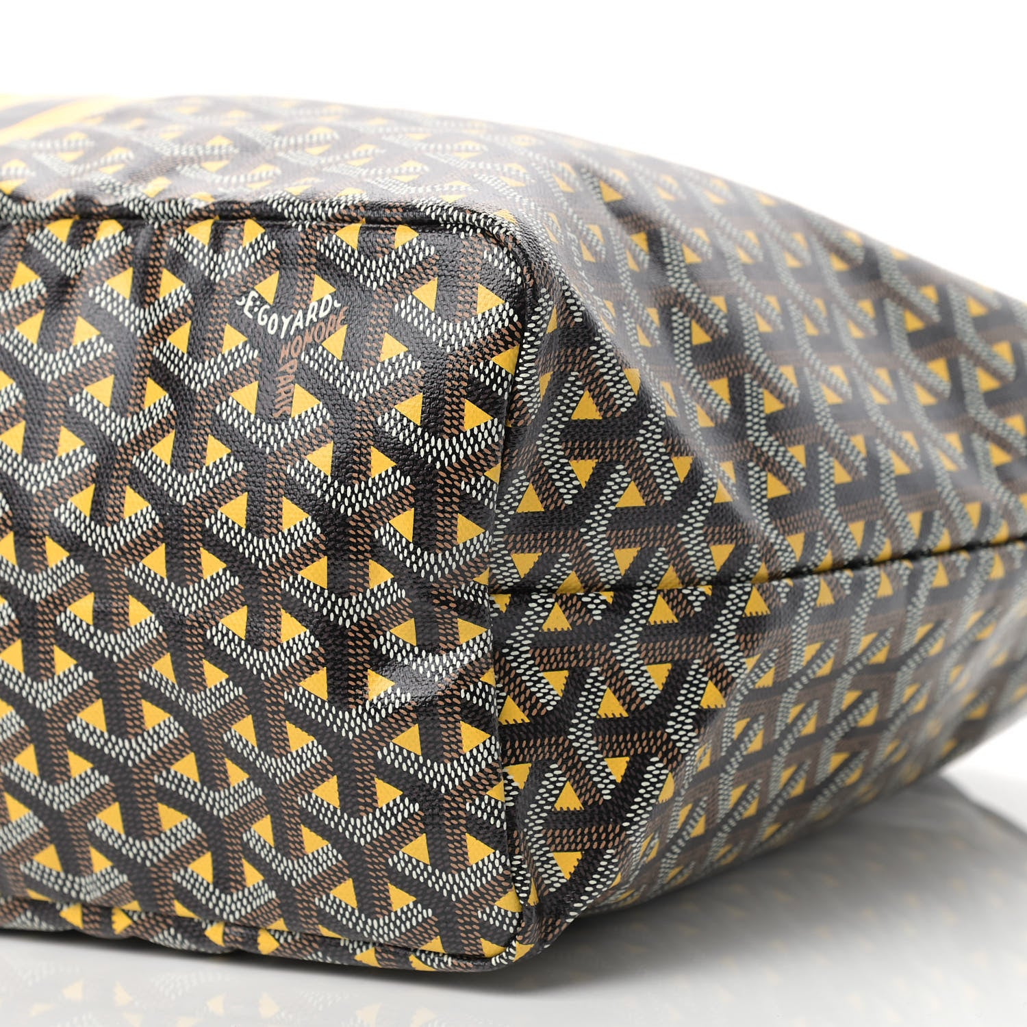 Goyard Goyardine Saint Louis Claire Voie PM Black Yellow 9 of 10