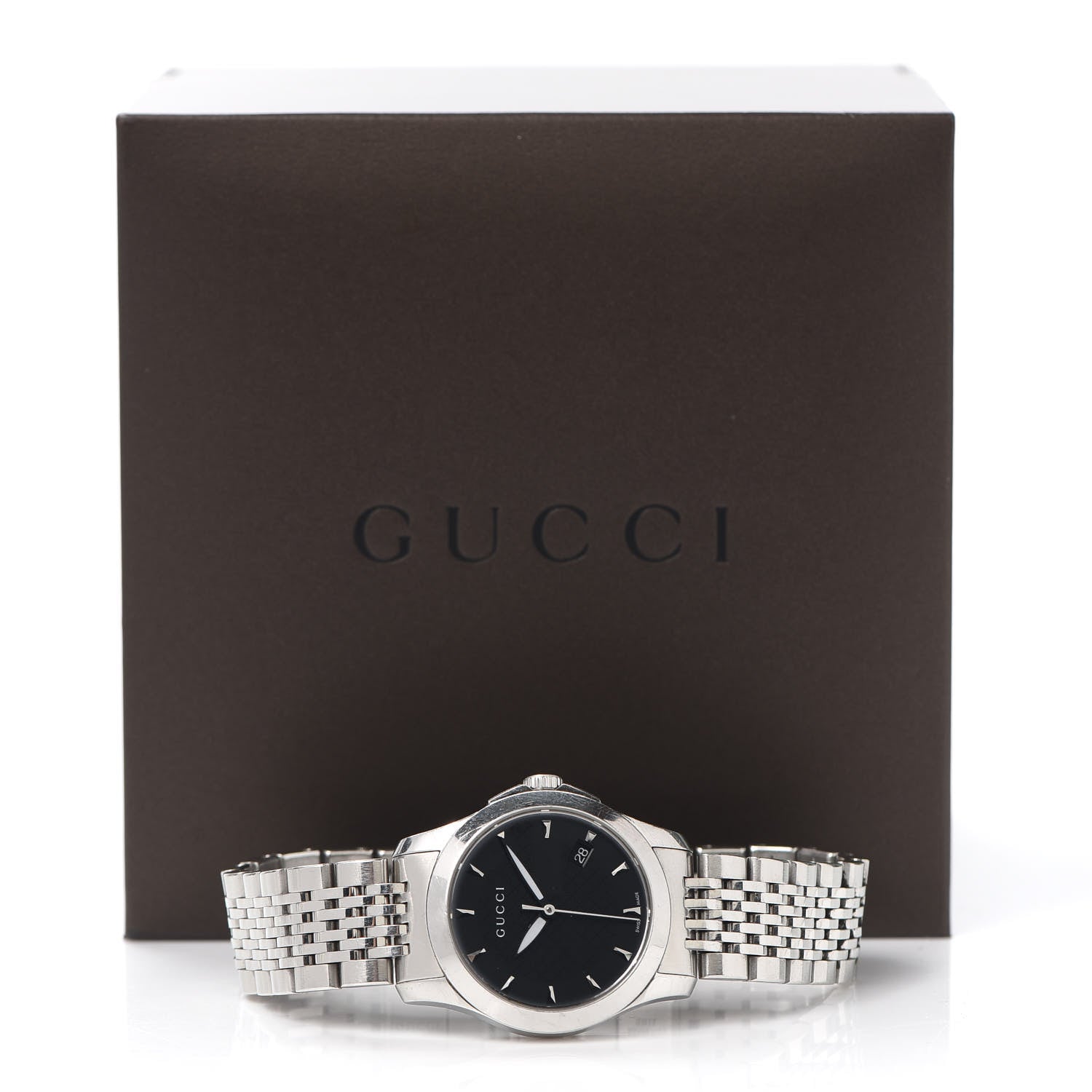 Gucci Stainless Steel 27mm G-Timeless Quartz Watch Black 6 of 6