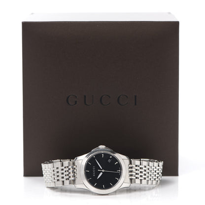 Gucci Stainless Steel 27mm G-Timeless Quartz Watch Black 6 of 6