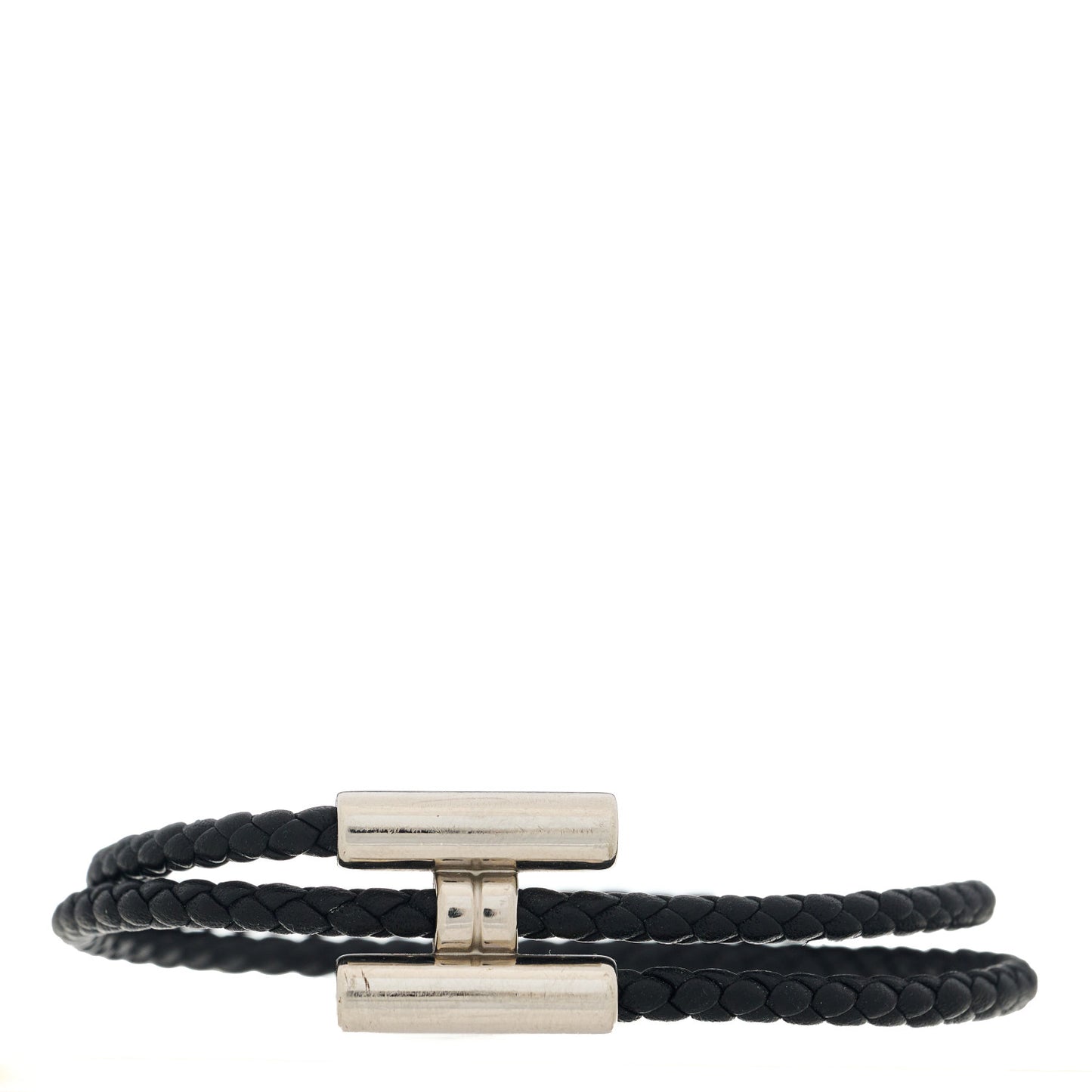 Swift Double Wrap Cord Tournis Tresse Bracelet Black