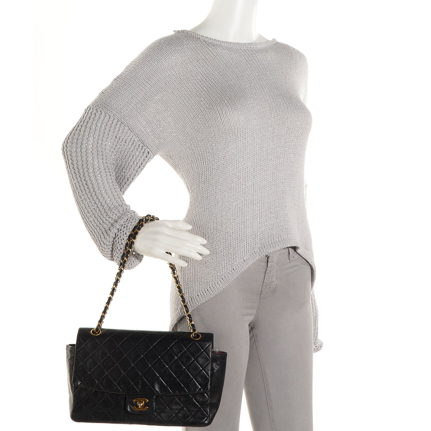 Chanel Lambskin Jumbo Single Flap Black 2 of 9