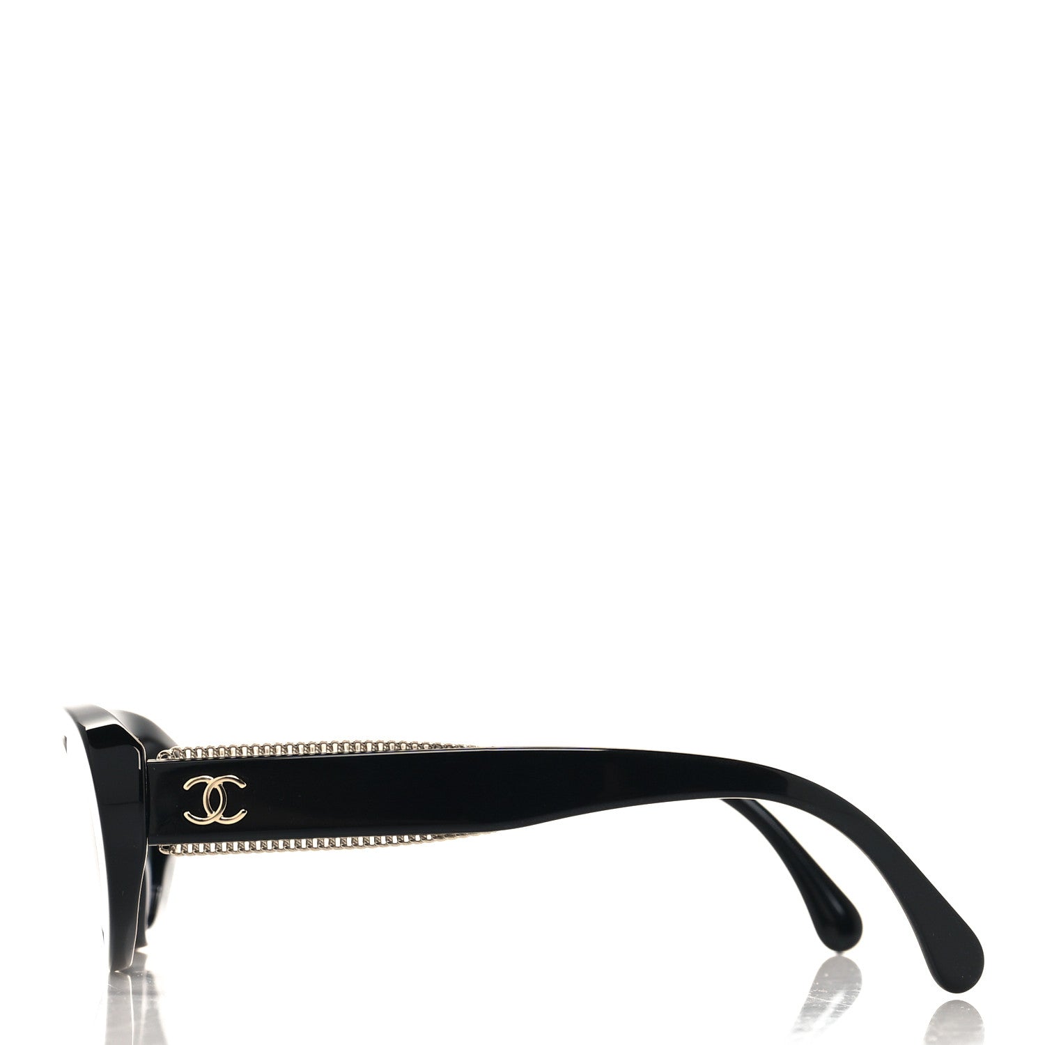 Chanel Acetate Oval Sunglasses 5515-A Black 3 of 7