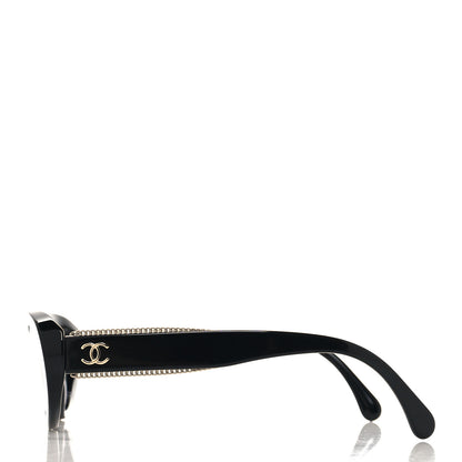 Chanel Acetate Oval Sunglasses 5515-A Black 3 of 7