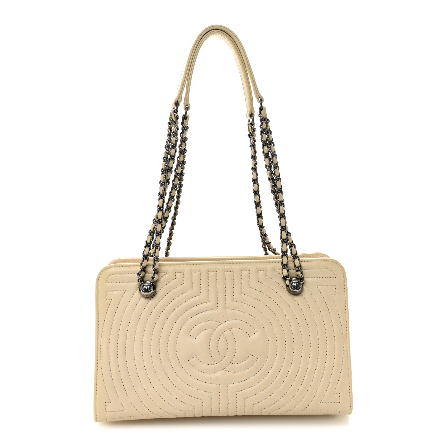 Chanel Glazed Calfskin Quilted Korean Garden Off White 1 of 11