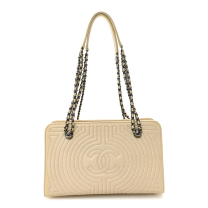 Chanel Glazed Calfskin Quilted Korean Garden Off White 1 of 11