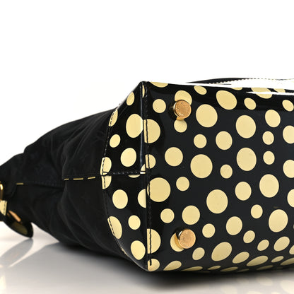 Louis Vuitton Nylon Kusama Infinity Dots Lockit Vertical MM Black White 6 of 8