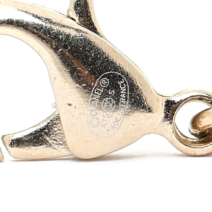 Chanel Baguette Crystal Chain CC Bracelet Pink Gold 5 of 6