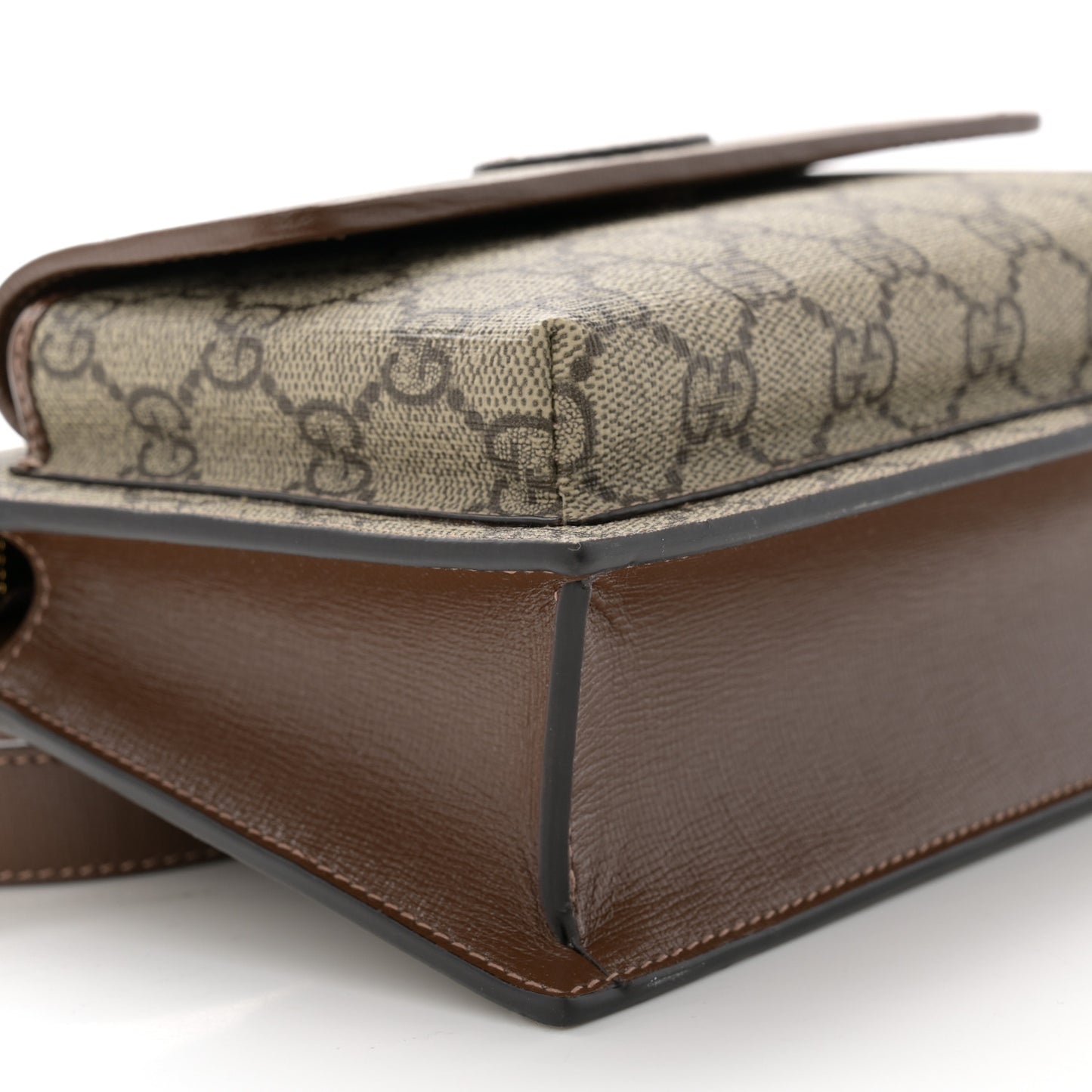 GG Supreme Monogram Canvas Interlocking G Belt Bag Beige Ebony
