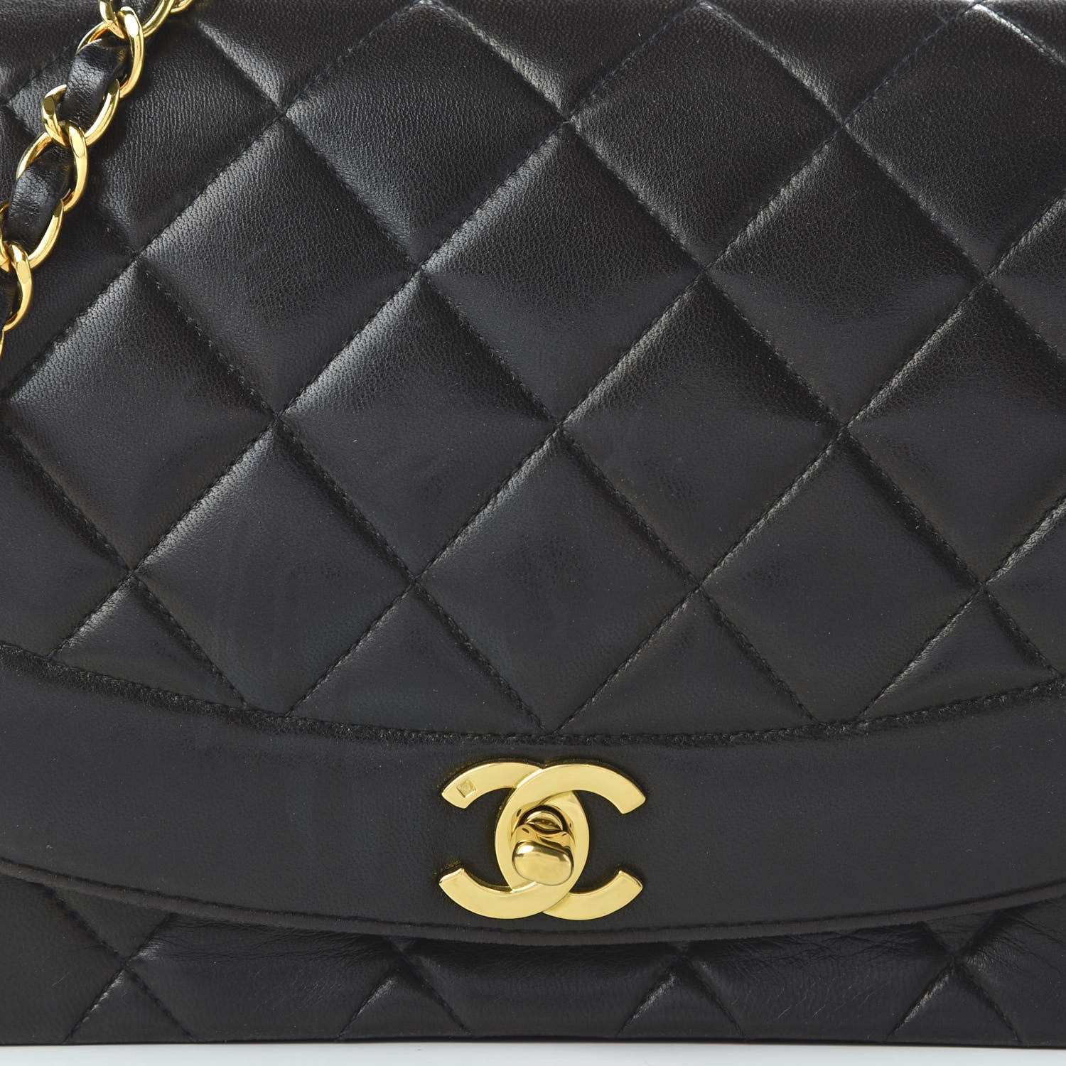 Chanel Lambskin Quilted Medium Single Flap Black 10 of 10