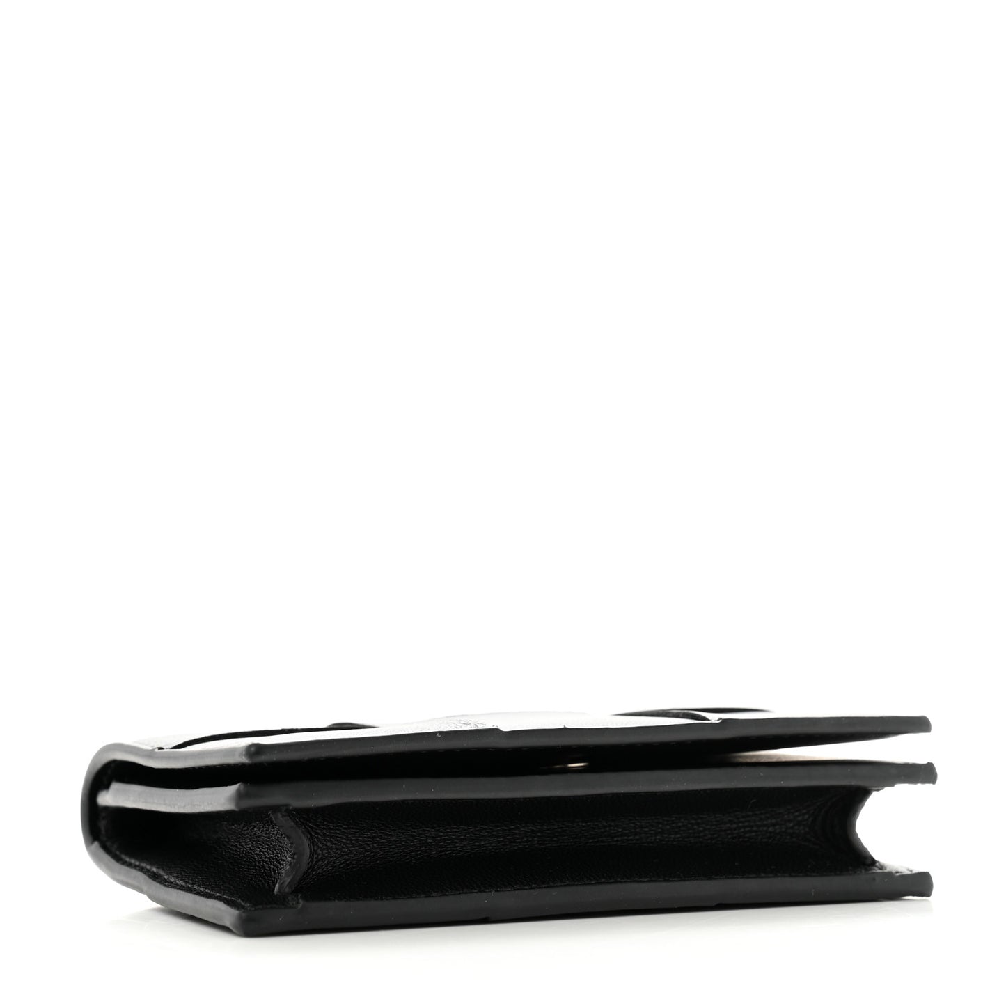 Nappa Maxi Intrecciato Card Holder Wallet Black