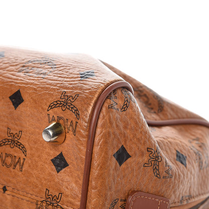 MCM Visetos Essential Boston Bag Cognac 10 of 12
