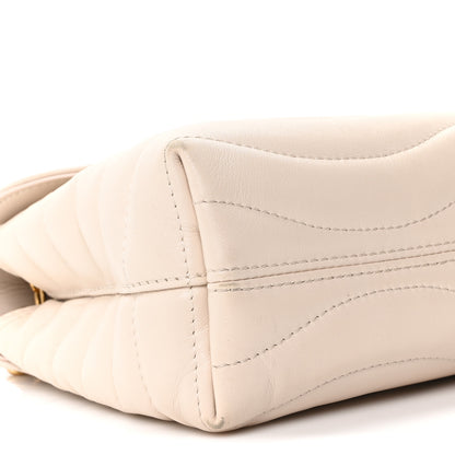 Louis Vuitton Calfskin New Wave Chain Bag MM NM Ivory 8 of 9