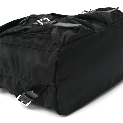 Prada Tessuto Nylon Saffiano Medium Backpack Black 10 of 11