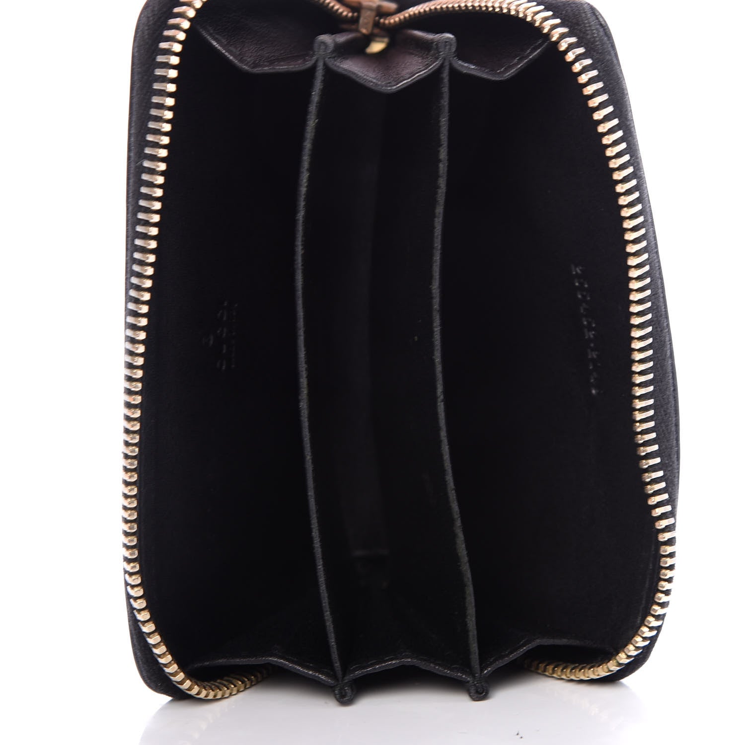 Gucci Guccissima Zip Around Card Case Black 5 of 7