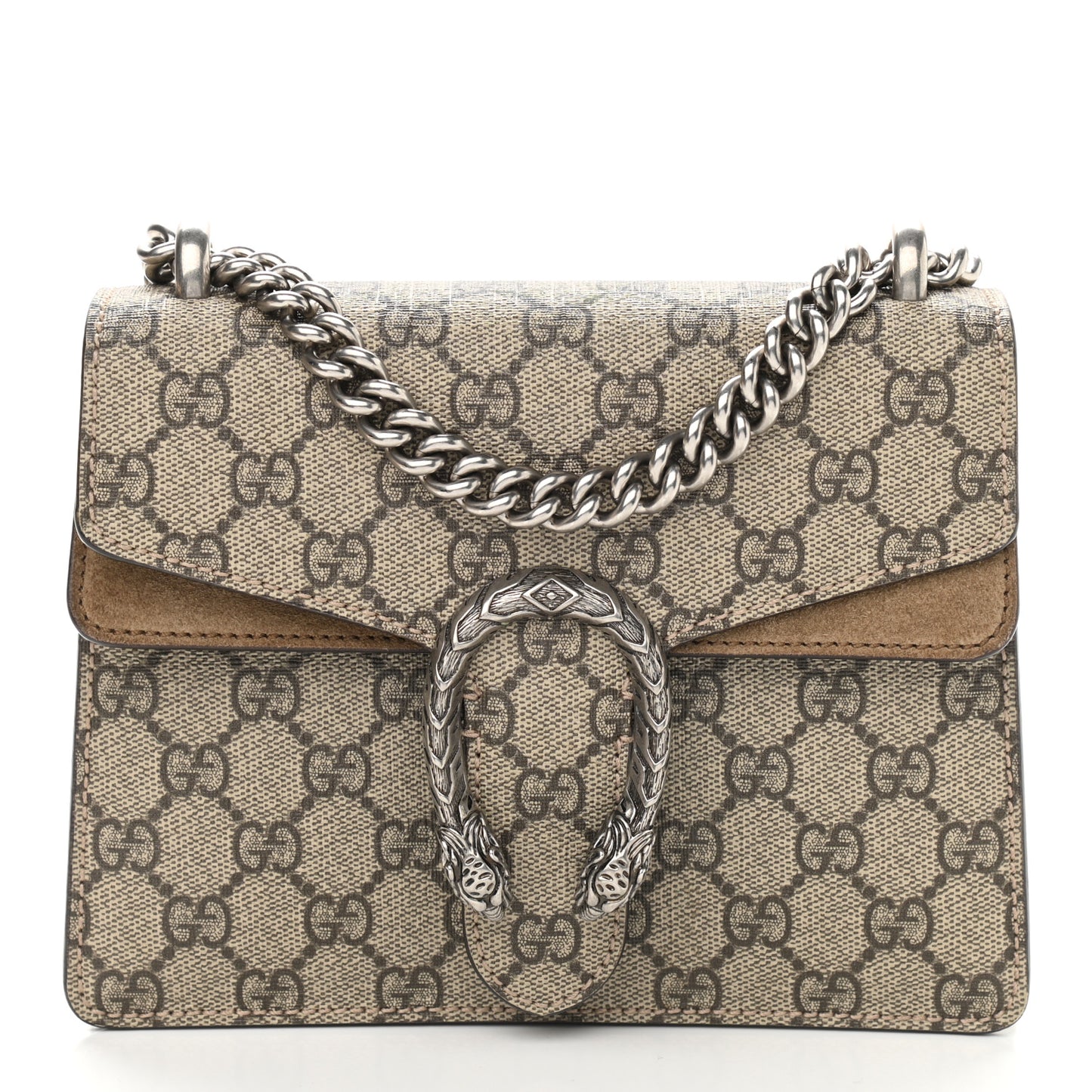 GG Supreme Monogram Mini Dionysus Shoulder Bag Taupe