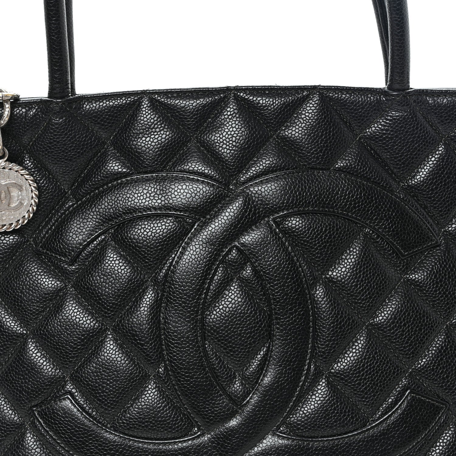 Chanel Caviar Quilted Medallion Tote Black 9 of 12
