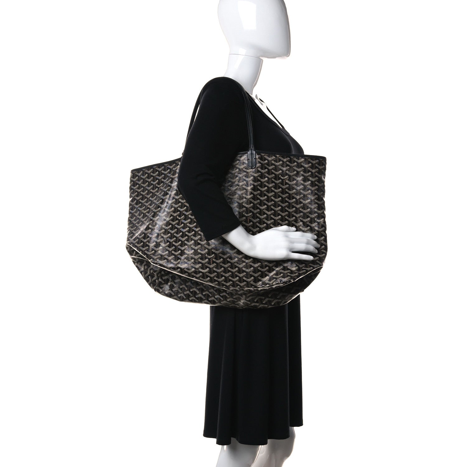 Goyard Goyardine Saint Louis GM Black 2 of 9