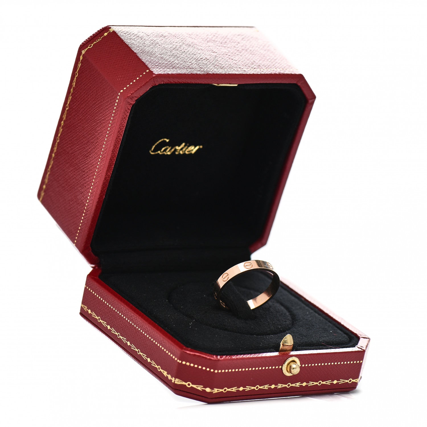Cartier 18K Pink Gold 3.5mm LOVE Wedding Band Ring 61 9.5 5 of 5