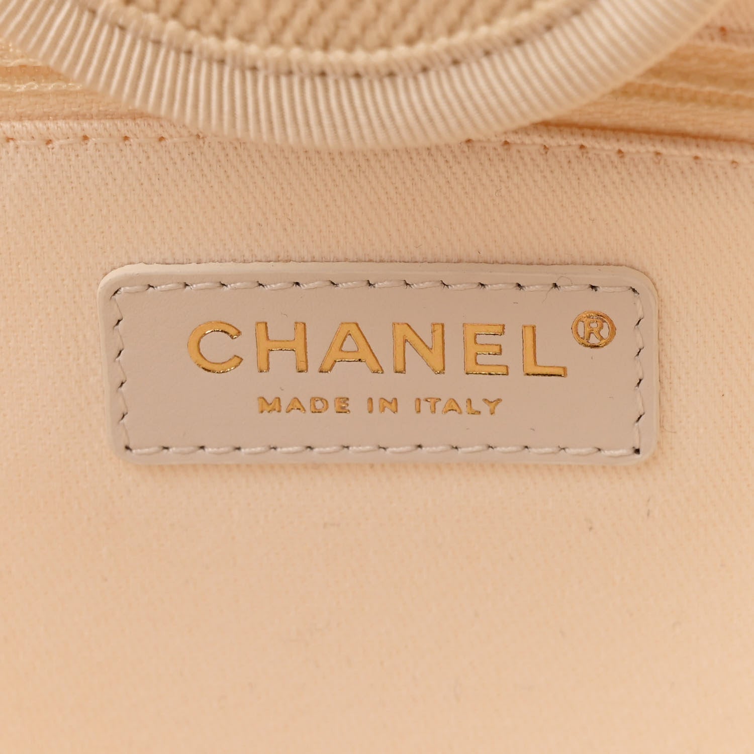 Chanel Canvas Pearl Medium Deauville Tote Ecru Beige 6 of 11