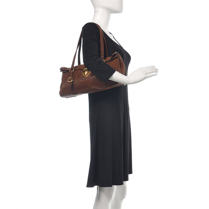 Prada Cervo Antik Easy A Foldover Pushlock Satchel Bruciato 2 of 15
