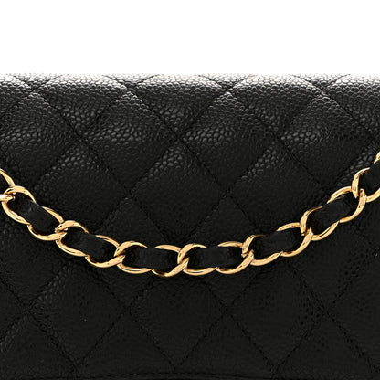 Chanel Caviar Quilted Medium Double Flap Black 8 of 11