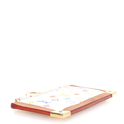 Louis Vuitton Monogram Multicolor Key Pouch White 4 of 7