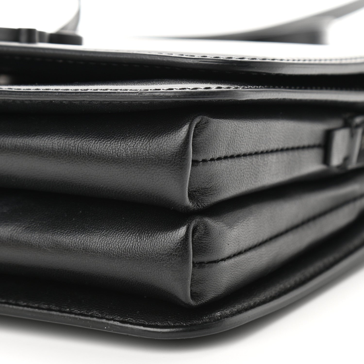 Balenciaga Shiny Box Calfskin Small B Bag Black 10 of 11