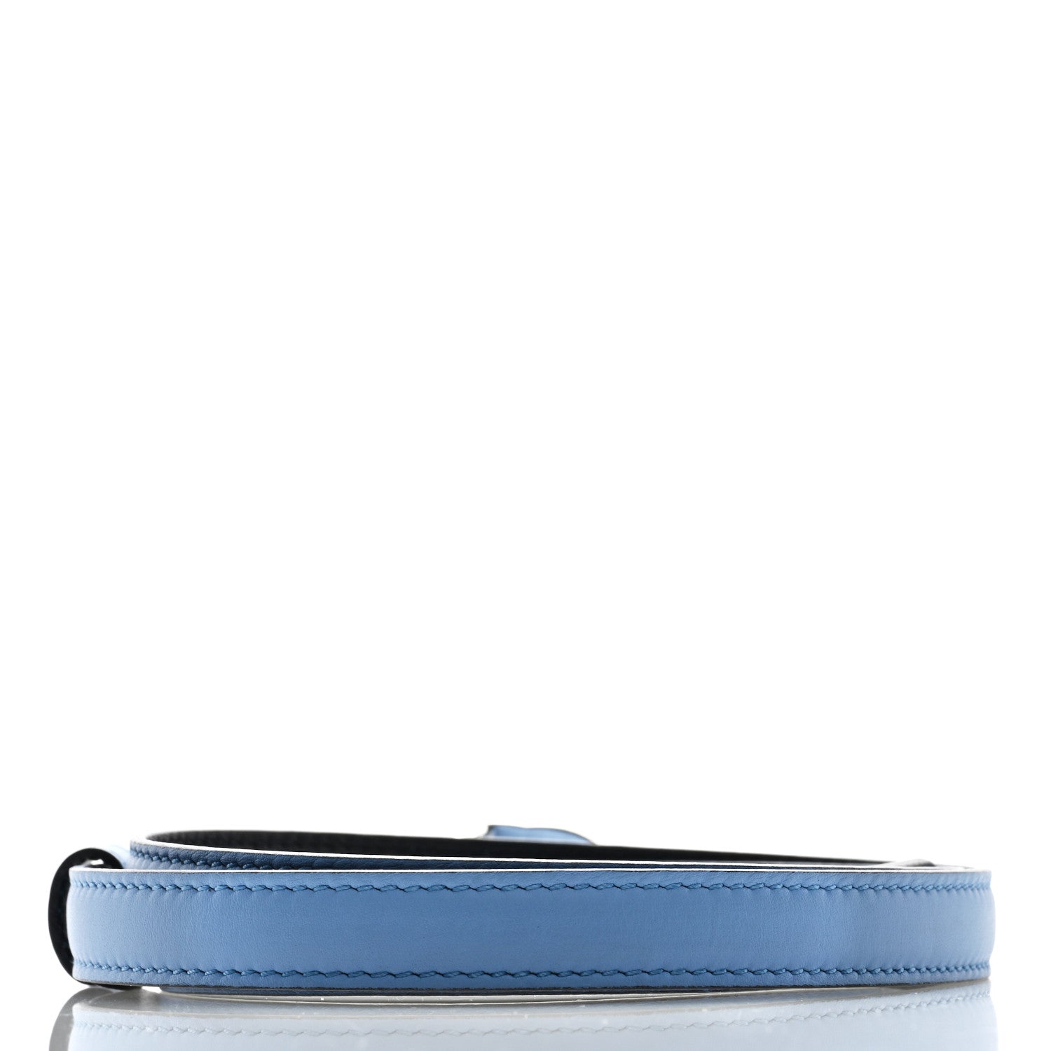 Gucci Moon Calfskin Nickel Interlocking G 20mm Belt 85 34 Porcelain Light Blue 3 of 6