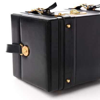 Versace Calfskin Medusa Vanity Train Case Black 7 of 8