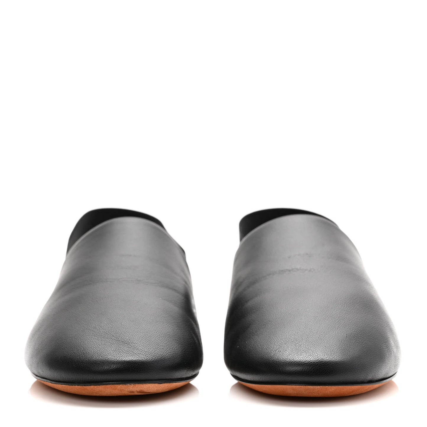 Nappa Rivington Logo Slingback Flat 35 Black Silver